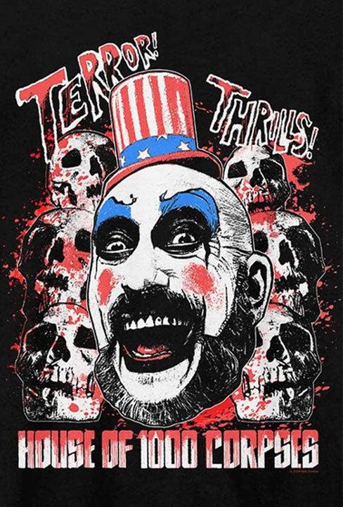 Immagine prodotto Amplified House Of 1000 Corpses Terror Thrills Maglietta Rob Zombie Adulto Unisex (XS)