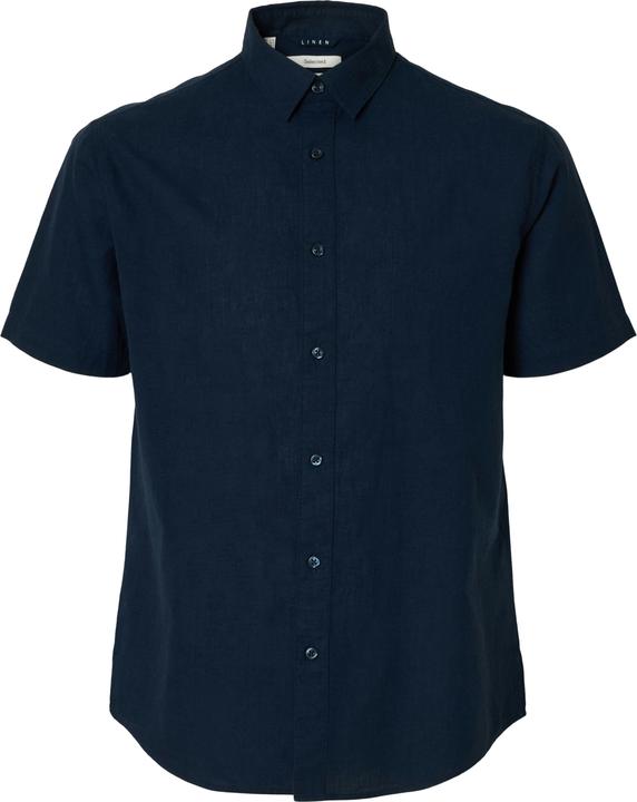 Slhregnew-Linen Shirt Ss Classic Noos