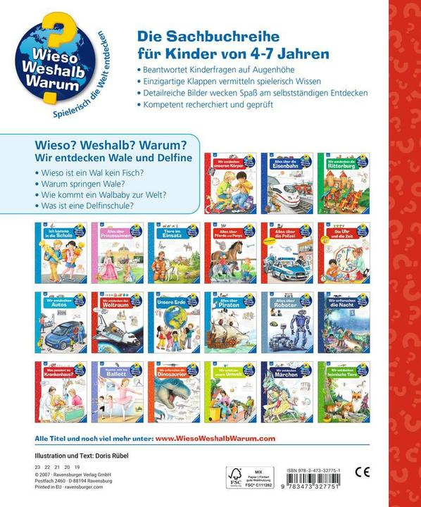 Produktbild Ravensburger Wir entdecken Wale und Delfine (Deutsch, Doris Rübel, 2011)