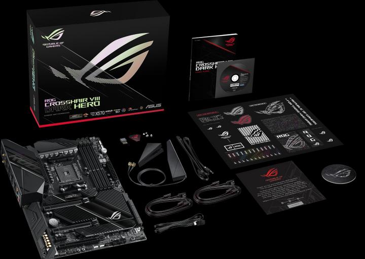 Actual product image ASUS Rog Crosshair Viii Dark Hero (AM4, AMD X570, ATX)