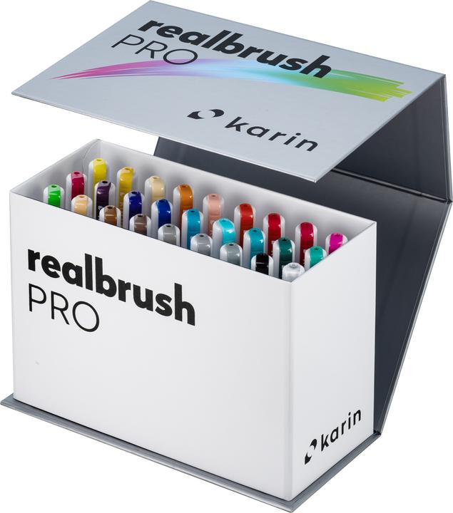 Actual product image Karin Real Brush Pen Pro 0.4mm (Multicoloured, 27 x)