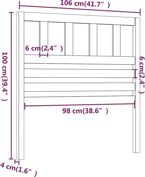 Actual product image VidaXL Kipper (106 x 4 x 100 cm)
