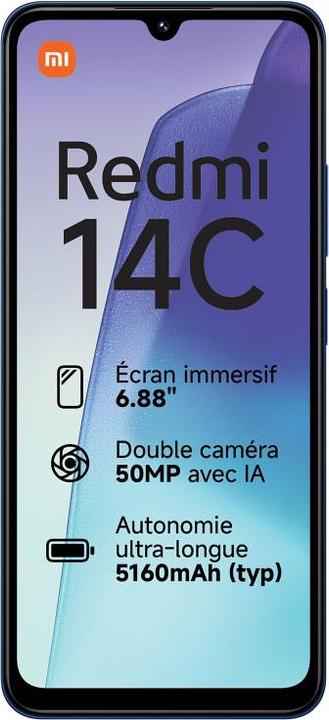 Productafbeelding Xiaomi Redmi 14C (6,88" - 128 GB, 6 GB RAM) Blauw (128 GB, Blauw, 6.88")