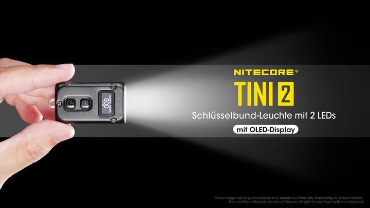 Produktbild Nitecore TINI 2 - 500 Lumen, schwarz (4.70 cm, 500 lm)