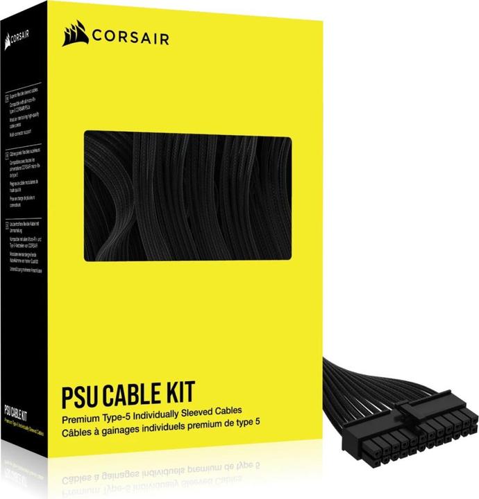 Corsair Cavi per PSU Premium Starter-Kit Tipo 5 con guaina singola