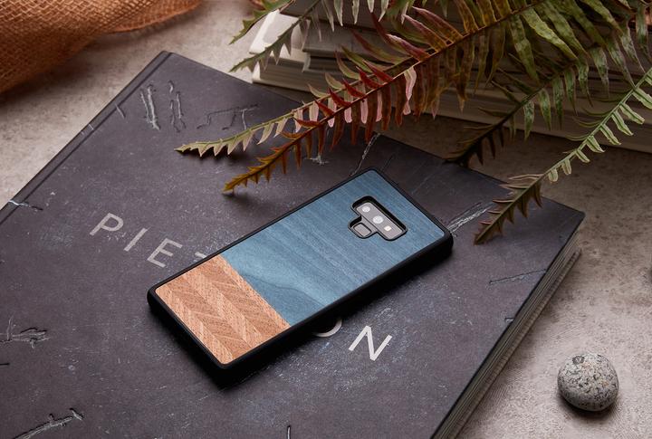 Productafbeelding Man&Wood Telefoonhoesje Galaxy Note 9 denim zwart (Samsung Galaxy Note 9)