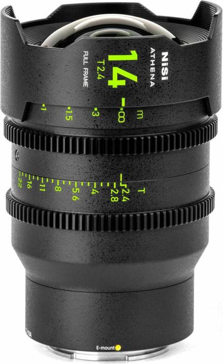 Produktbild Nisi 14mm ATHENA PRIME Full Frame Cinema Lens T2.4 (E Mount | No Drop In Filter) (C-Mount, Vollformat)