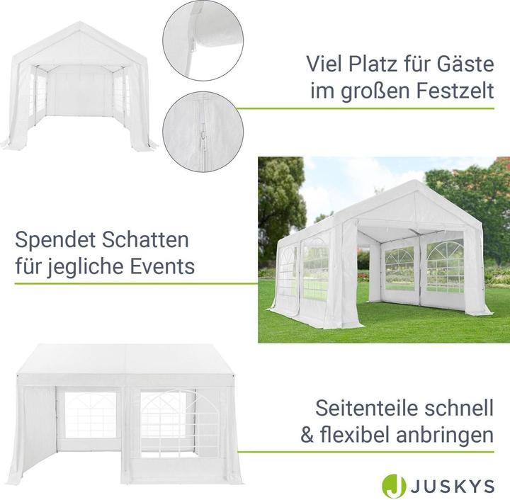 Actual product image Juskys Gala party tent (400 cm, 300 cm)