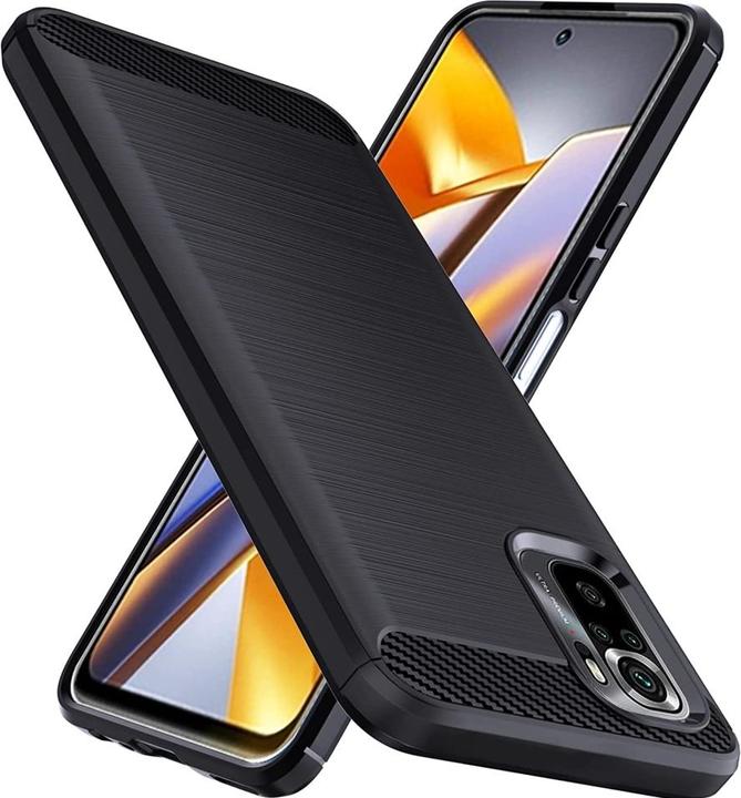 Produktbild Screenguard Xiaomi Poco M5s Hülle Carbon Brushed Soft TPU (Xiaomi Poco M5s)