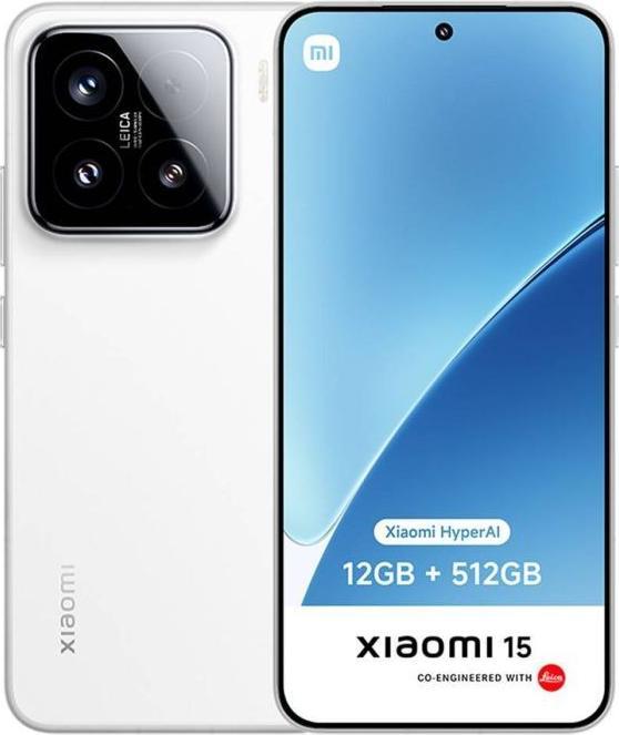 Produktbild Xiaomi 15 (512 GB, White, 6.36", Dual SIM, 50 Mpx, 5G)