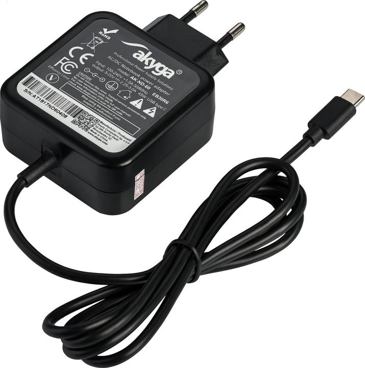 Actual product image Akyga Notebook power supply (45 W)