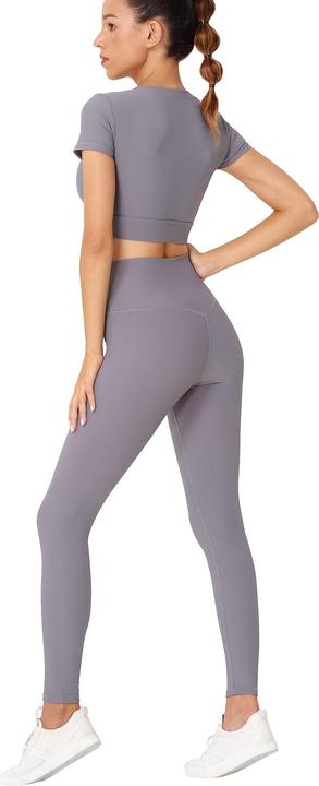 Produktbild Yeaz CLUB LEVEL SET Short Top Leggings L (Grey) (L)