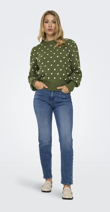 Actual product image JdY Regular fit High neck Long cuffs Puff sleeves Pullover Knitted jumper (XXL)