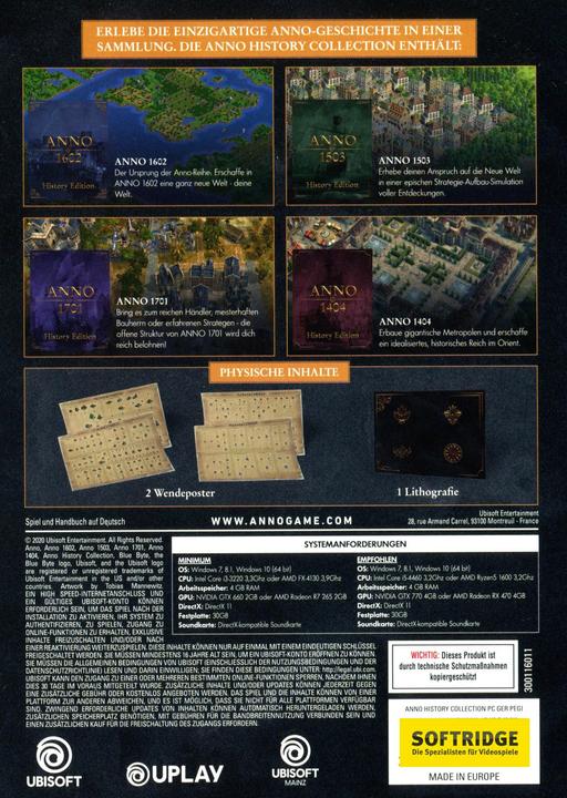 Produktbild Ubisoft ANNO History Collection (PC, DE)