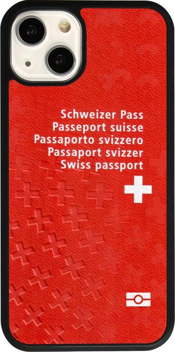 Image du produit PhoneLook Coque Silicone rigide noir Swiss Passport (Apple iPhone 13)