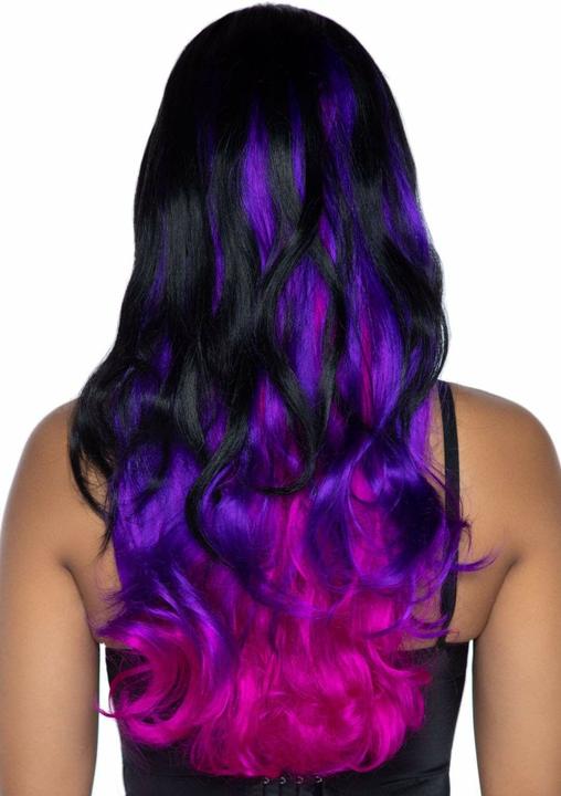 Actual product image Leg Avenue Curly wig black-purple - fancy dress wig