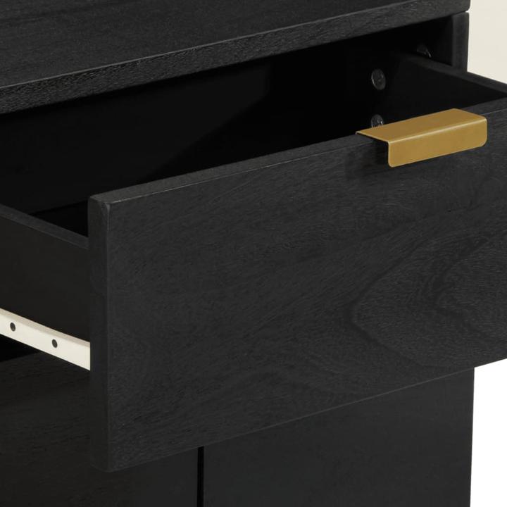 Produktbild VidaXL Nachttisch Nachtschrank Nachtkommode Nachtkonsole Schwarz Holzwerkstoff (50 x 33 x 60 cm)
