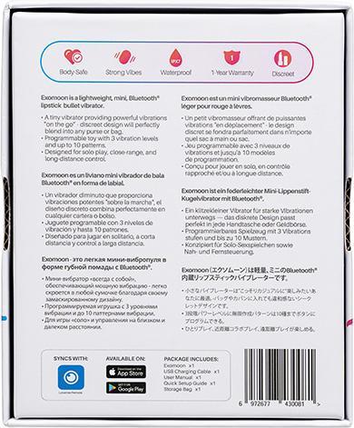Image du produit Lovense Vibromasseur Exomoon en rouge à lèvres