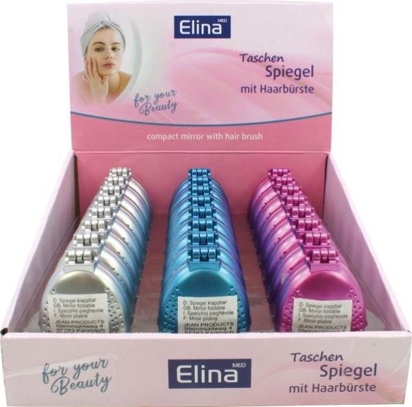 Image du produit Elina Miroir avec brosse à cheveux pliable