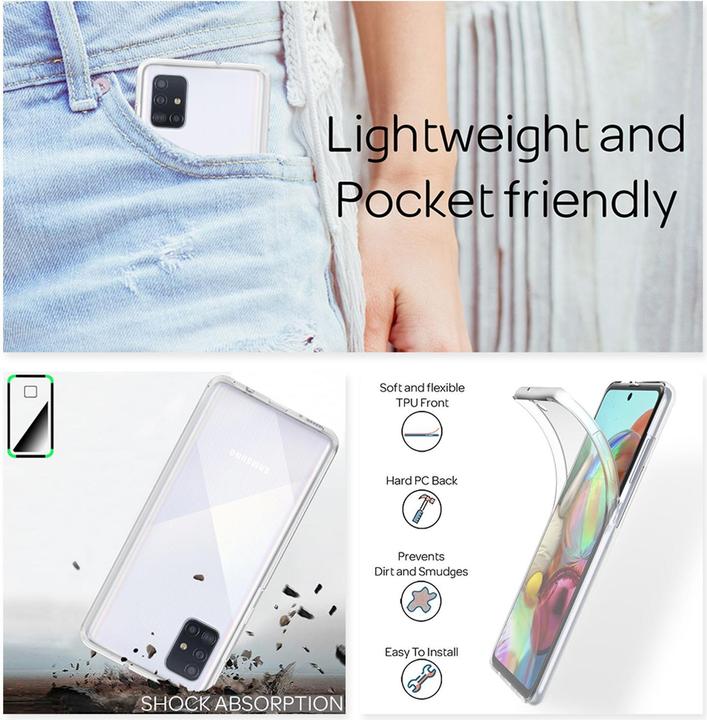 Immagine prodotto Nalia Custodia per cellulare a 360 gradi (Samsung Galaxy A71)