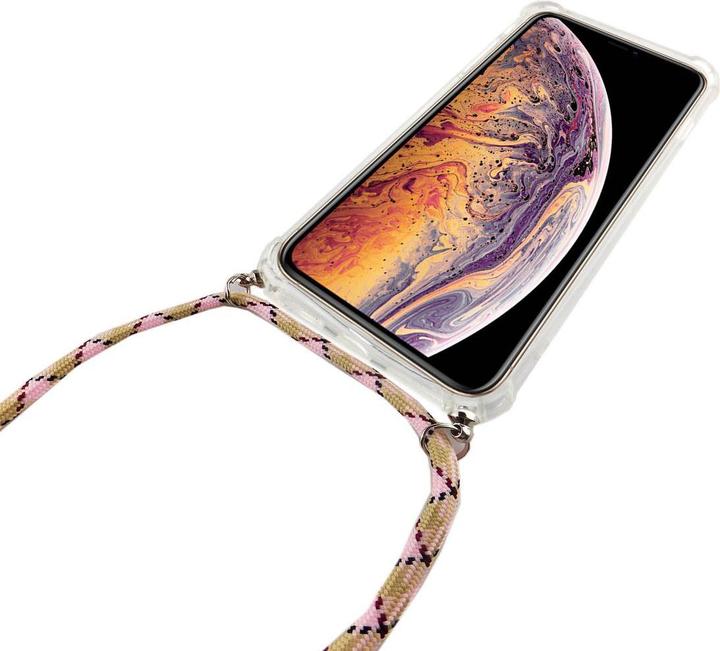 Produktbild König Design Apple iPhone XR Handykette Hülle mit Band Case zum umhängen mit Kordel Etui Rosa