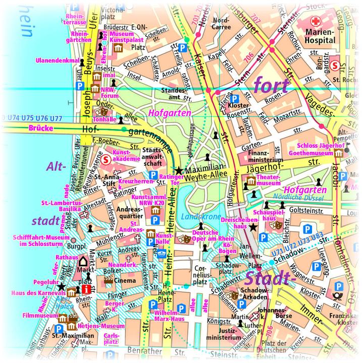 Immagine prodotto PublicPress.1213 Mappa della città di Düsseldorf