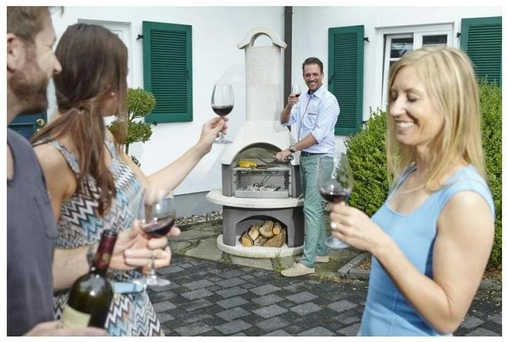 Image du produit Buschbeck Barbecue Meran Béton gris anthracite blanc
