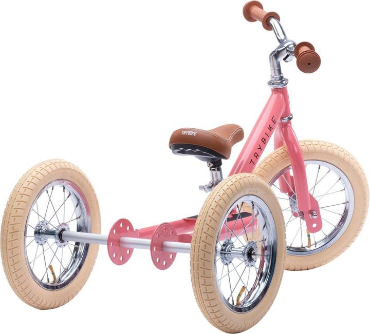 Produktbild Trybike Laufrad 2 in 1 vintage, pink matt (12")