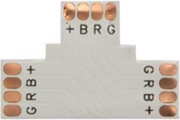Velleman T Shape Flexible Pcb Connector - 10 mm RGB Colour (2 cm)