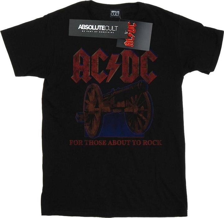Actual product image AC/DC Mens For Those About To Rock Canon T-Shirt (4XL)