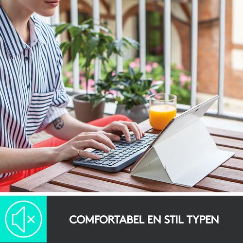 Actual product image Logitech K380 Multi-Device Bluetooth (920-007582), Pilka (Eng. Int., Wireless)