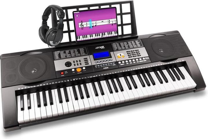 Image du produit Das Keyboard Tastatur - Max KB3 Tastaturklavier mit AO 61 Angriffssensitiv Tasten, USB -MP3 -Player und Kopfhörer (61 Boutons)