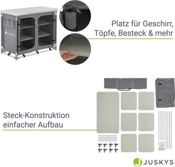 Actual product image Juskys Foldable camping locker Ruda