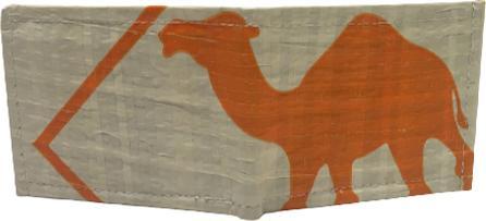Image du produit Bekos Upcycling - petit porte-monnaie en sacs de ciment recyclés Camel