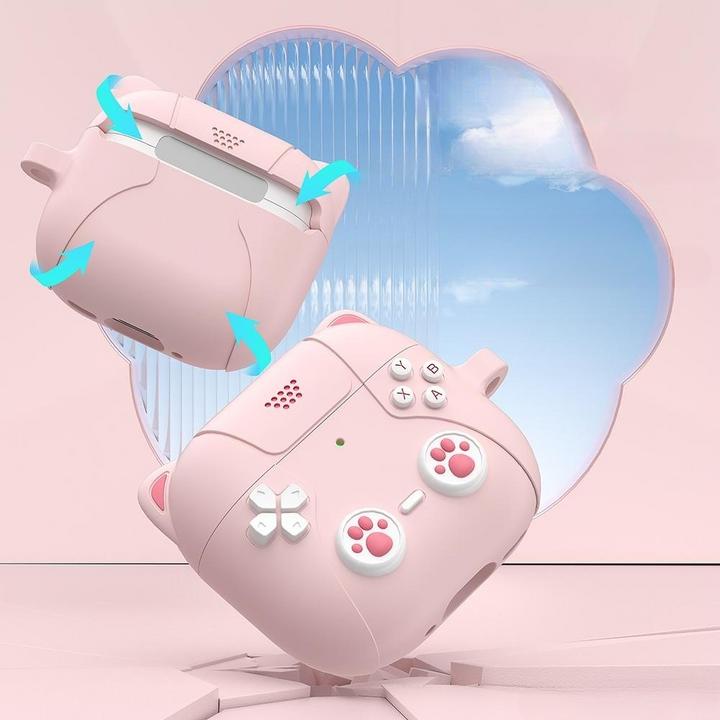Produktbild Cover-Discount Airpods 4 - Silikoncase Schutzhülle 3D Katze (Kopfhörer Tasche)