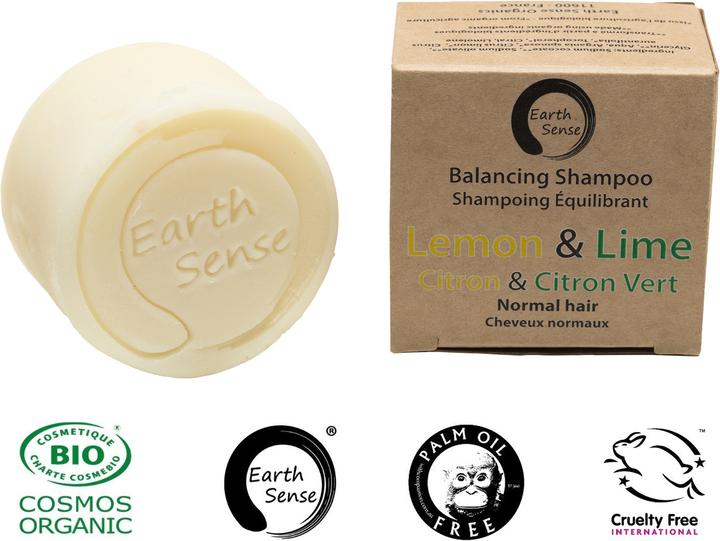 Natura Punto Palmölfreies festes Bio-Shampoo, min. 77% kaltgepresste Öle, mit Argan-Öl, Lemon & Lime (Festes Shampoo)