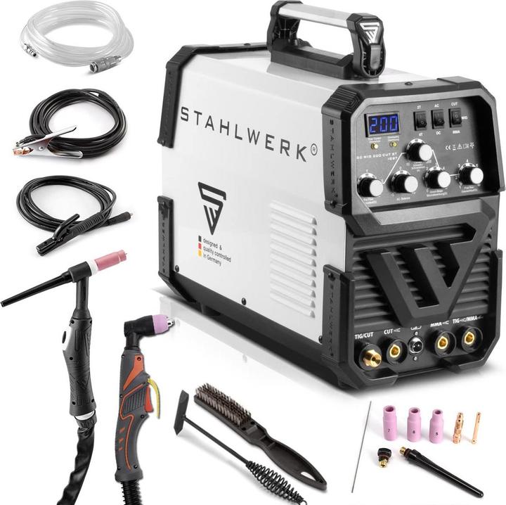 Produktbild Stahlwerk Schweissgerät AC/DC WIG 200 CUT mit MMA und integriertem Plasmaschneider