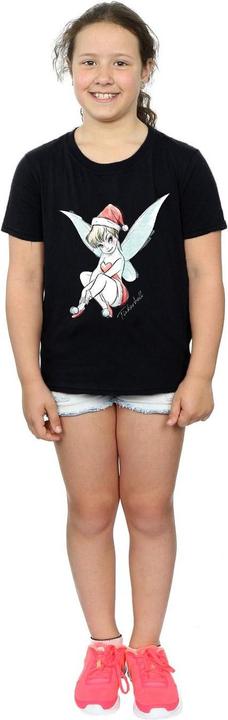 Actual product image Disney Girls Tinkerbell Christmas Fairy Cotton T-Shirt (140, 146)
