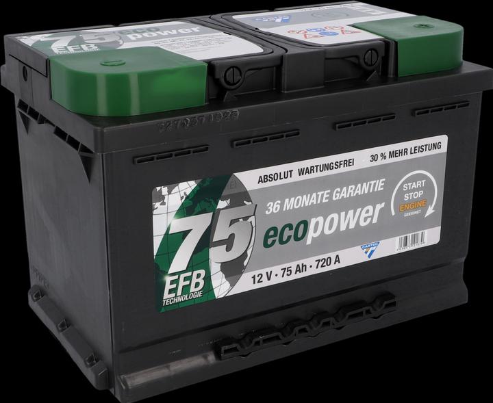 Image du produit Cartec Eco Power 75 EFB (12 V, 75 Ah, 720 A)