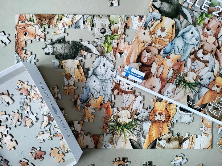 Actual product image Tactic Rabbit jigsaw puzzle, 200 pieces. (200 pieces)