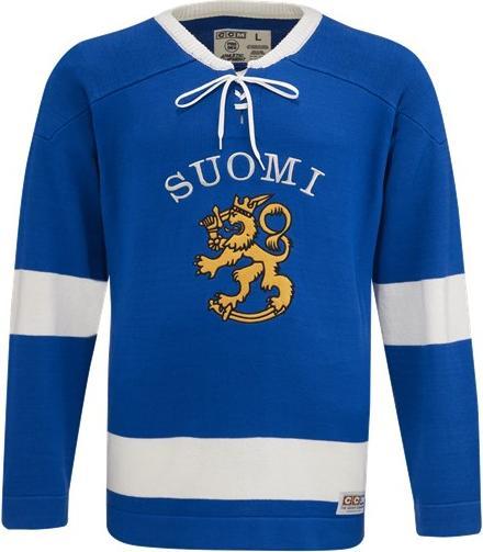 CCM WJY22AFI AD FLAG VINTAGE SWEATER TEAM FINLAND Bleu classique S (4057888) (S)