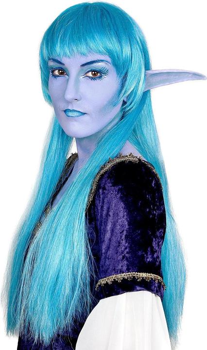 Actual product image Maskworld Langhaarperücke türkis mit Pony