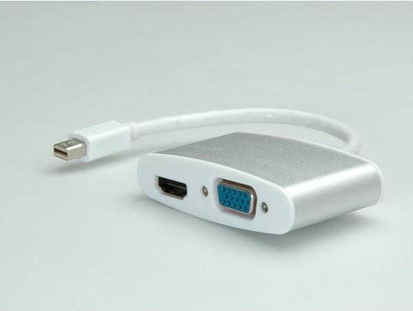 Produktbild Roline Mini DisplayPort - HDMI/VGA, Aktiv (HDMI, VGA, 10 cm)