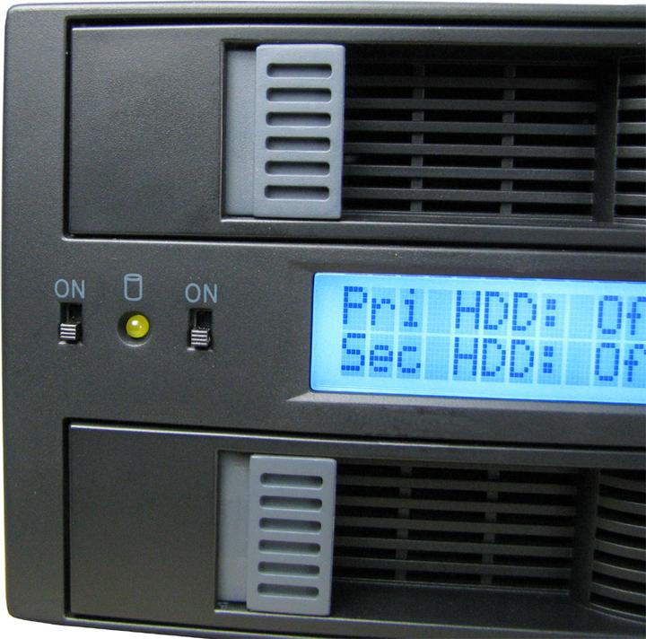 Actual product image Intertech CobaNitrox Sub-Raid SB-C 102 - Internal RAID enclosure with LCD display, fan - 2
