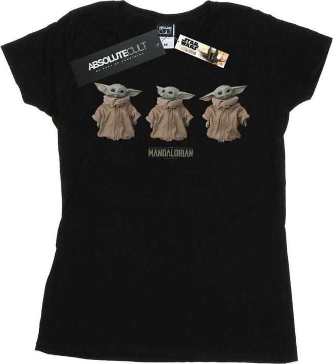 Immagine prodotto Star Wars The Mandalorian The Child Poses Maglietta Donna (XXL)