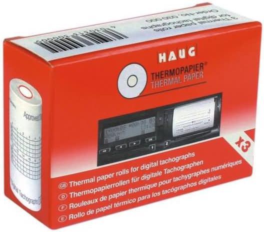 Actual product image Haug Premium thermal rolls 5.7 cm x 8.0 m, 3 rolls
