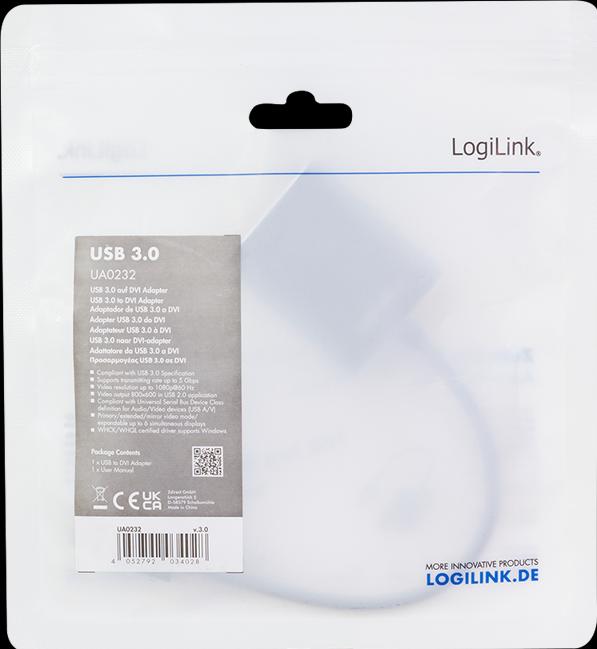 Actual product image LogiLink USB 3.0 zu (DVI, 5.10 cm)