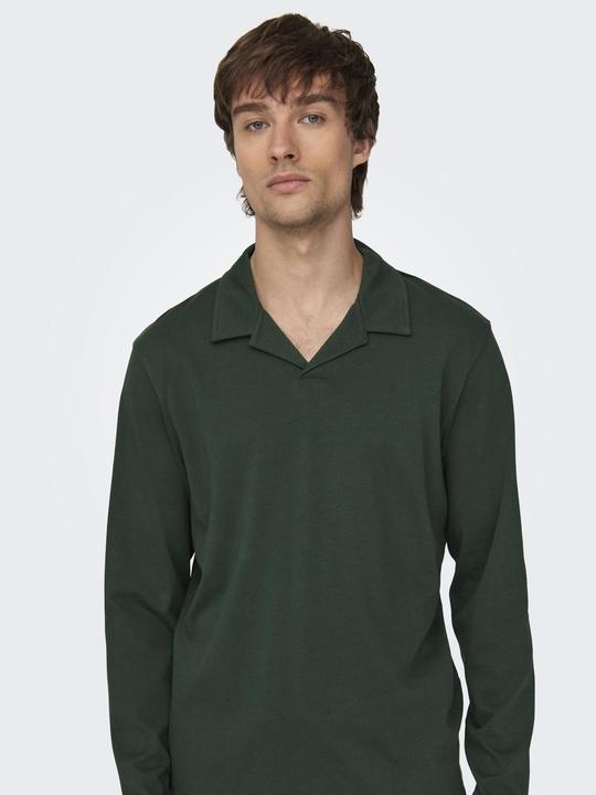 Produktbild Only & Sons Onsbrody Reg Split Neck Ls Polo Polo (L)