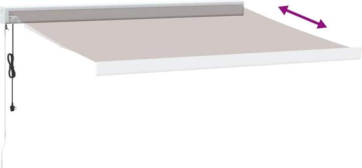 Actual product image VidaXL Markise Gelenkarmmarkise Sonnenmarkise Automatisch Braun 300x250cm (2.50 m)