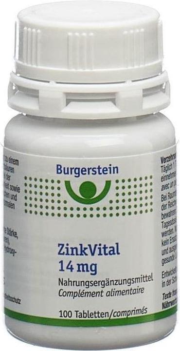 Actual product image Burgerstein Zinc Vital (100 Piece, Pills, 40 g)
